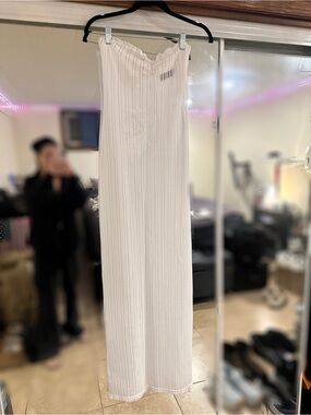 WHITE FOX White Crochet Maxi Dress/Cover up